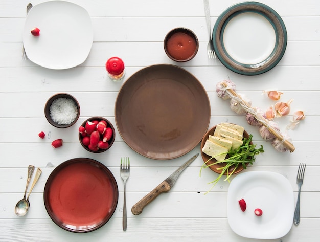 Colecție de farfurii cu preparate